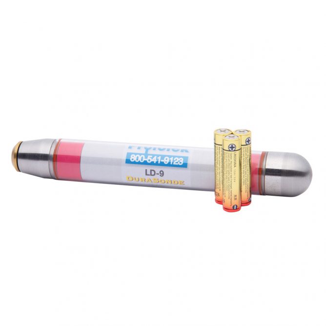 LD-9 | 16 Hertz Durasonde Transmitter - shown with batteries
