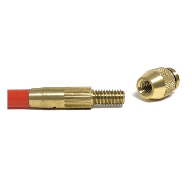 5/16 Direct Connect Sonde Battery Cap 5/16 Direct Connect Sonde Battery Cap next to rodder | Prototek